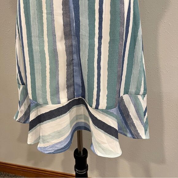 Neesha Striped Sleeveless mini Dress size small - Picture 6 of 14
